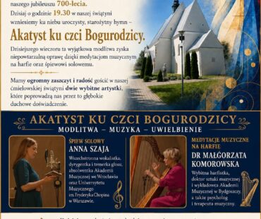 700-lecie parafii w Ćmielowie - Akatyst - głos i harfa (plakat)